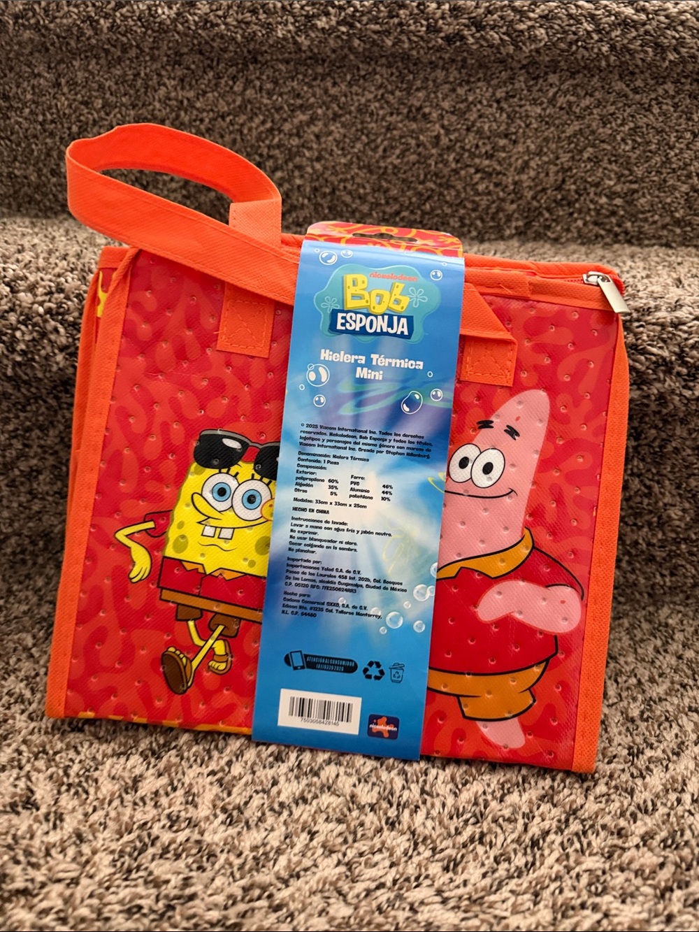 Exclusive OXXO SpongeBob Mini Cooler Bag Limited Edition NEW - Picture 2 of 2